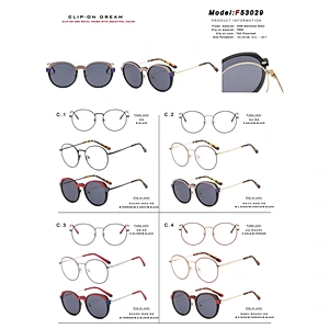 High Quality Stylish metal Magnet Frame Sunglasses